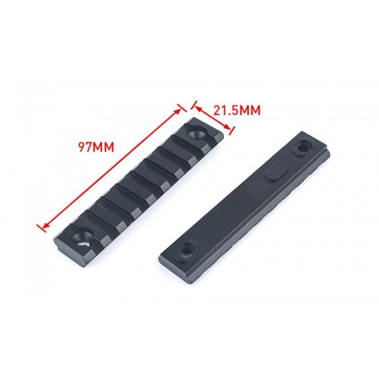 9-Slot M-LOK and Keymod Aluminum Rail Black (WADSN) 95